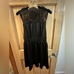 Free People Elegant Black Lace Dress